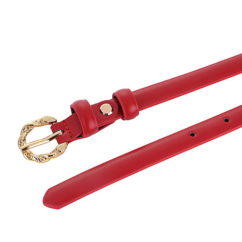 

double-sided two-layer leather thin leather belt with black and red decoration and dress pants casual belt pin buckle leather thin belt