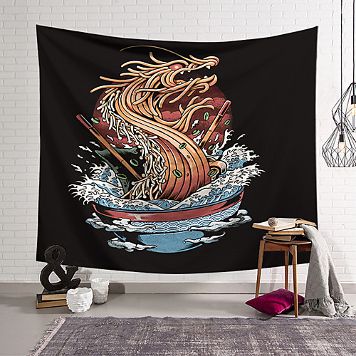 

Wall Tapestry Art Decor Blanket Curtain Hanging Home Bedroom Living Room Decoration Dragon Noodle