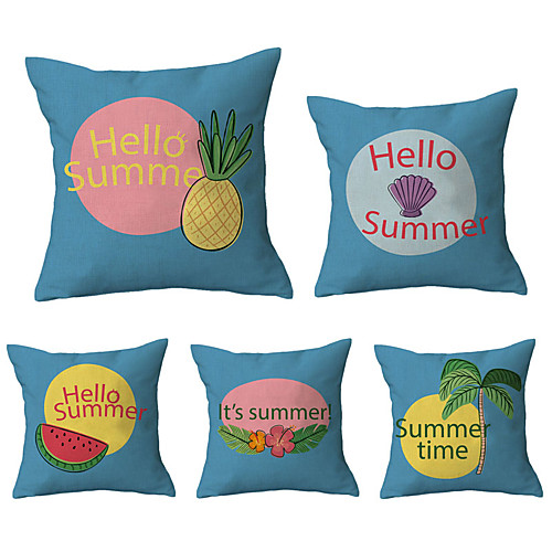 

Double Side Cushion Cover 5PC Soft Decorative Square Throw Pillow Cover Cushion Case Pillowcase for Sofa Bedroom Superior Quality Machine Washable