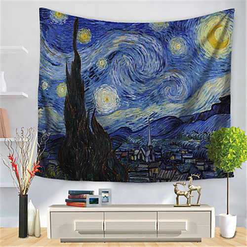 

Wall Tapestry Art Decor Blanket Curtain Hanging Home Bedroom Living Room Decoration Polyester View