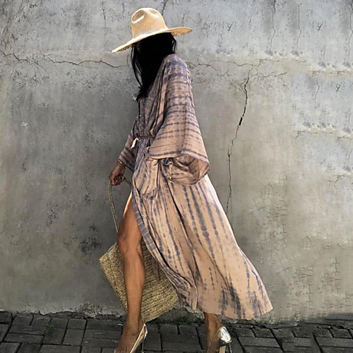 

Women's Cover Up Beach Top Swimsuit Oversized Black And White Yellow Blushing Pink Green Swimwear Bathing Suits New / Padless