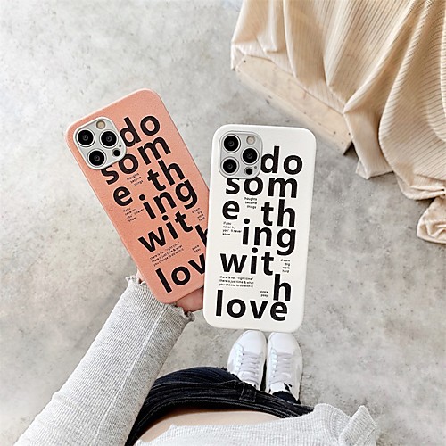 

Phone Case For Apple Back Cover iPhone 12 Pro Max 11 SE 2020 X XR XS Max 8 7 Shockproof Dustproof Word / Phrase TPU