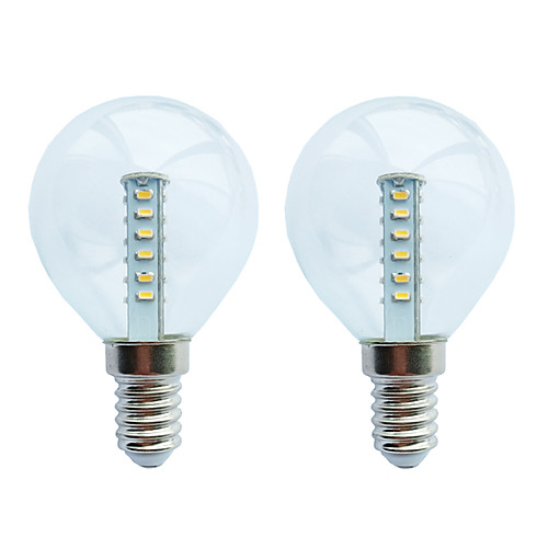 

2pcs 3 W LED Globe Bulbs 120 lm E14 G45 25 LED Beads SMD 3014 Warm White White 180-265 V