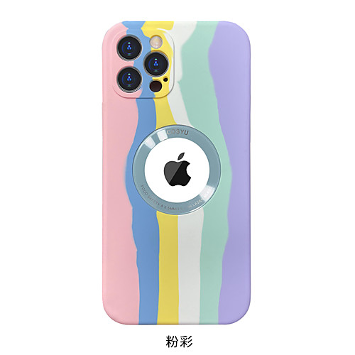 

Phone Case For Apple Back Cover iPhone 12 Pro Max 11 SE 2020 X XR XS Max Shockproof Dustproof Lines / Waves TPU