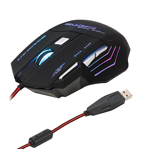 

Wired Mouse 5 Files Adjustable Dpi Computer Accessories Gaming Mouse Office Home