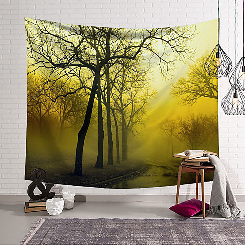 

Forest Mist Wall Tapestry Art Decor Blanket Curtain Hanging Home Bedroom Living Room Decoration Polyester
