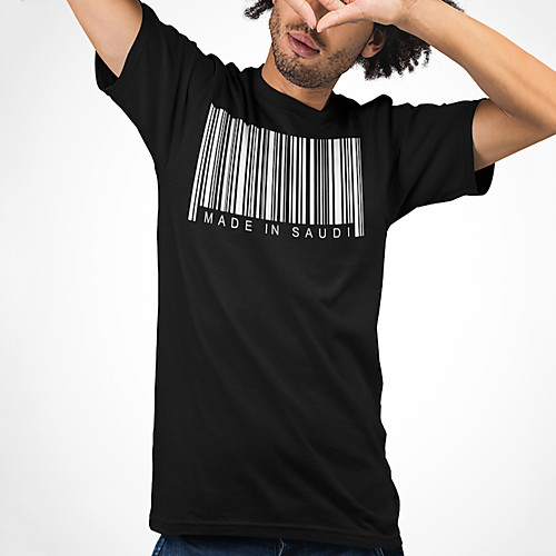 

Men's Unisex Tee T shirt Hot Stamping Striped Graphic Prints Plus Size Print Short Sleeve Casual Tops Cotton Basic Designer Big and Tall Black