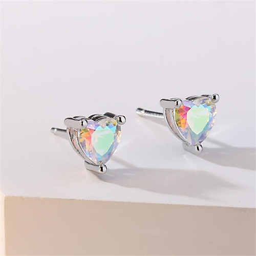 

Women's Stud Earrings Earrings Heart Fashion Sweet Heart Romantic Punk Trendy Cute Sweet Earrings Jewelry Silver For Street Gift Date Birthday Festival 1 Pair