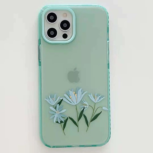 

Phone Case For Apple Back Cover iPhone 12 Pro Max 11 SE 2020 X XR XS Max 8 7 Shockproof Dustproof Flower TPU