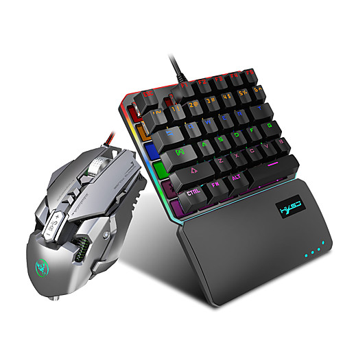 

J800 Mechanical Gaming Mouse Rgb Light Adjustable Up To 6400dpi Press Gun Eat Chicken Mouse Spot