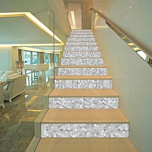 

Creative 3d Staircase Diy Sticker Classic Mosaic Home Decoration Sticker Waterproof 3d Three-dimensional Wall Sticker 13 Piece Set