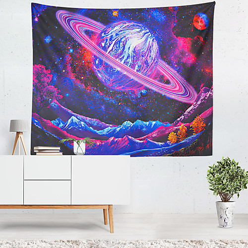 

Planet Mystery Colorful Sky Wall Tapestry Art Decor Blanket Curtain Hanging Home Bedroom Living Room Decoration Polyester