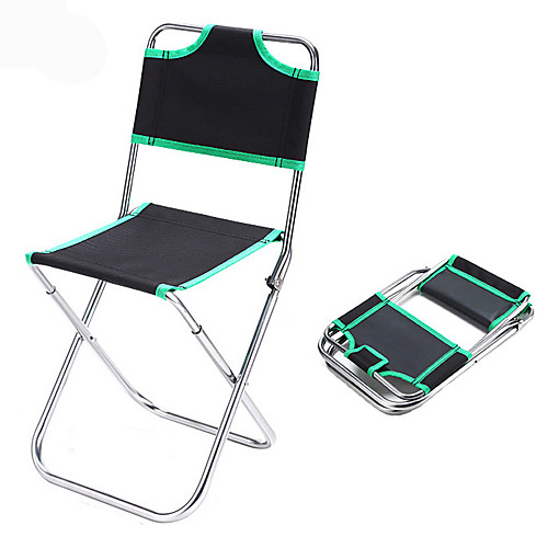 

KORAMAN Camping Chair Fishing Chairs Portable Foldable Lightweight Anti-tear Aluminum Alloy Waterproof Fabric Oxford for 1 person Fishing Beach Camping Traveling Spring Summer Black Green