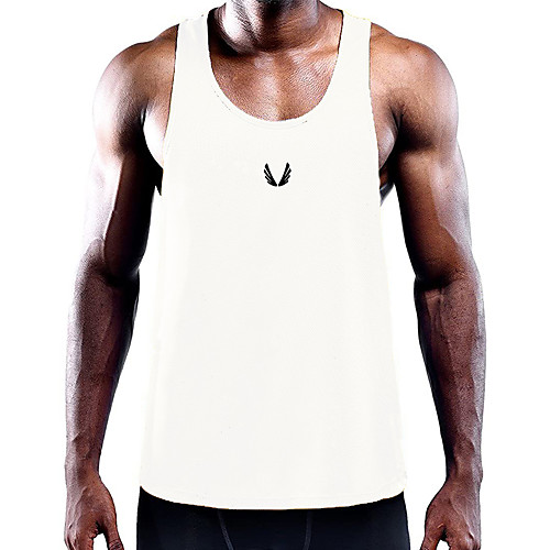 

Men's Unisex Tank Top Vest Undershirt Wings Plus Size Sleeveless Casual Tops Cotton Basic Fashion Designer Big and Tall White Black Wine