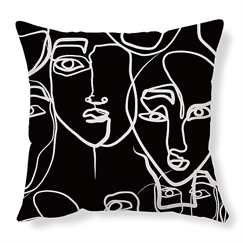 

Double Side Cushion Cover 1PC Soft Decorative Square Throw Pillow Cover Cushion Case Pillowcase for Bedroom Livingroom Superior Quality Machine Washable Outdoor Cushion for Sofa Couch Bed Chair