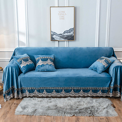 

Sofa Cover Sofa Blanket Super Soft Solid Color Crystal Velvet/Dust-Proof Cover Non-Slip Elegant/Fit for 1-4 Cushion Couch and L Shape Sofa