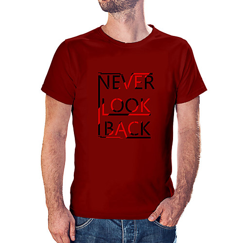 

Men's Unisex Tee T shirt Hot Stamping Graphic Prints Letter Plus Size Print Short Sleeve Casual Tops Cotton Basic Fashion Designer Big and Tall White Black Wine