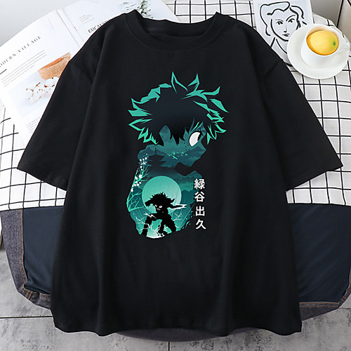 

Inspired by My Hero Academia / Boku No Hero Cosplay Cosplay Costume T-shirt Polyester / Cotton Blend Print Harajuku Graphic Kawaii T-shirt For Women's / Men's