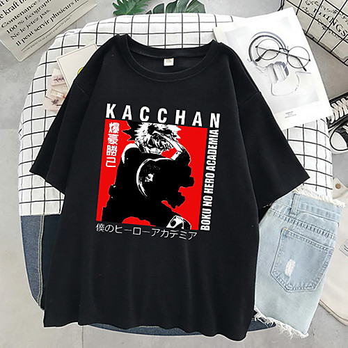 

Inspired by My Hero Academia / Boku No Hero Cosplay Cosplay Costume T-shirt Polyester / Cotton Blend Print T-shirt For Women's / Men's