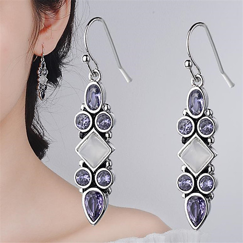 

Women's Hoop Earrings Classic Fashion Romantic Punk Trendy Cute Sweet Earrings Jewelry Silver For Street Gift Date Birthday Festival 1 Pair