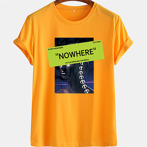 

Men's Unisex Tee T shirt Hot Stamping Graphic Prints Human Letter Plus Size Short Sleeve Casual Tops 100% Cotton Basic Designer Big and Tall White Black Blue