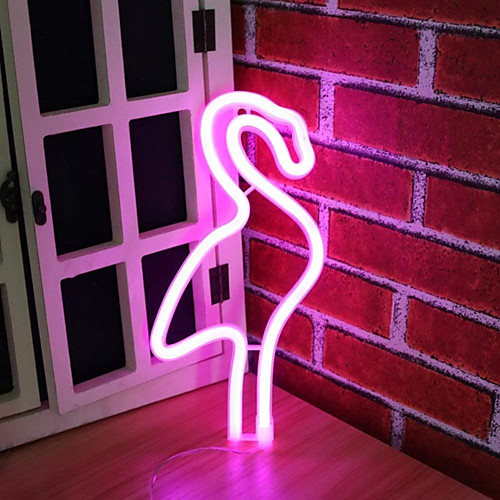 

LED Neon Sign Neon Strip Light LOVE Flamingo Cloud Decoration Light 3D Night Light Nursery Night Light Wedding Atmosphere Lamp Valentine's Day Christmas AAA Batteries Powered