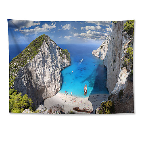 

Wall Tapestry Art Decor Blanket Curtain Hanging Home Bedroom Living Room Decoration Polyester Mountains Ocean