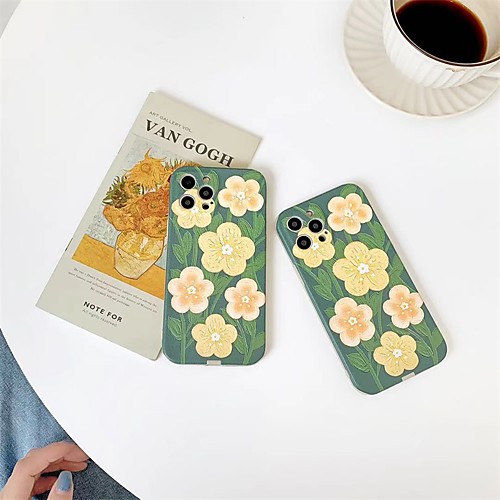 

Phone Case For Apple Back Cover iPhone 12 Pro Max 11 SE 2020 X XR XS Max 8 7 Shockproof Dustproof Flower TPU