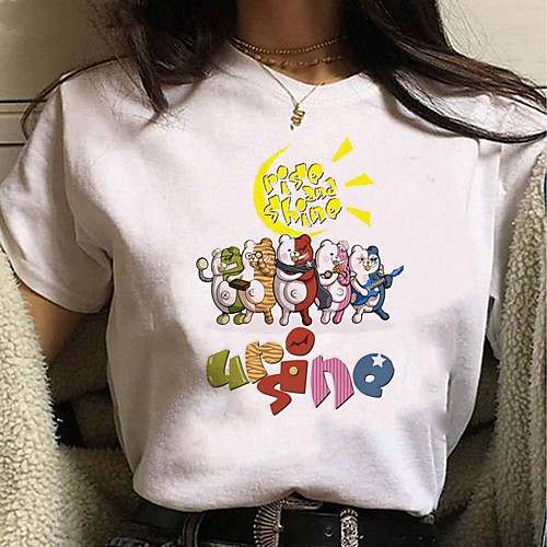 

Inspired by Danganronpa V3 Cosplay Anime Cartoon Polyester / Cotton Blend Print Harajuku Graphic Kawaii T-shirt For Women's / Men's