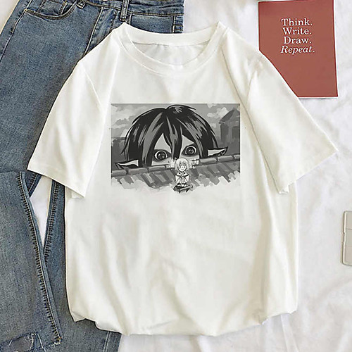 

Inspired by Attack on Titan Cosplay Cosplay Costume T-shirt Polyester / Cotton Blend Print T-shirt For Women's / Men's