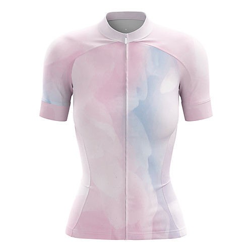 

21Grams Women's Short Sleeve Cycling Jersey Summer Spandex Polyester Pink Bike Jersey Top Mountain Bike MTB Road Bike Cycling Quick Dry Moisture Wicking Breathable Sports Clothing Apparel / Stretchy