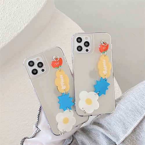 

Phone Case For Apple Back Cover iPhone 12 Pro Max 11 SE 2020 X XR XS Max 8 7 Shockproof Dustproof Graphic Transparent TPU