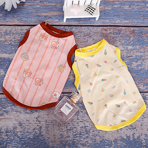 

Dog Cat Vest Elegant Adorable Cute Dailywear Casual / Daily Dog Clothes Puppy Clothes Dog Outfits Breathable Pearl Pink Yellow Costume for Girl and Boy Dog Cotton XS S M L XL