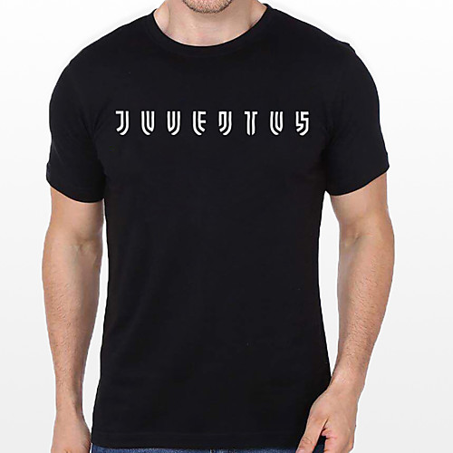 

Men's Unisex Tee T shirt Hot Stamping Graphic Prints Letter Plus Size Print Short Sleeve Casual Tops Cotton Basic Designer Big and Tall Black