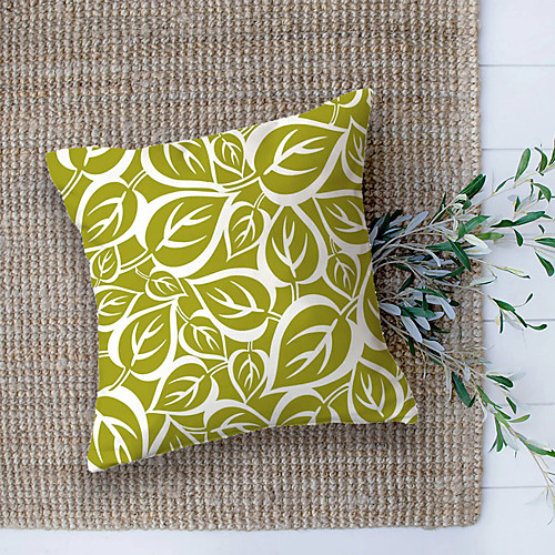 

Double Side Cushion Cover 1PC Soft Decorative Square Pillowcase for Sofa bedroom Car Chair Superior Quality Outdoor Cushion Patio Throw Pillow Covers for Garden Farmhouse Bench Couch
