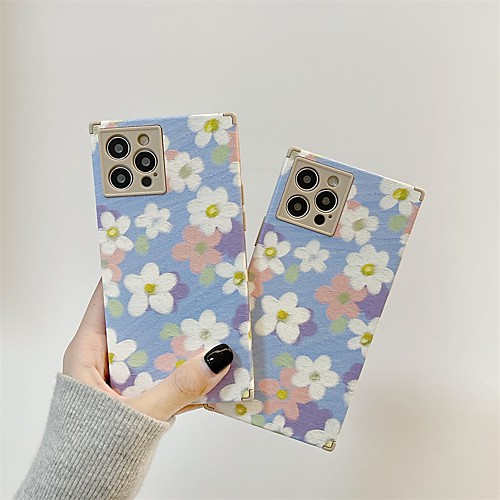 

Phone Case For Apple Back Cover iPhone 12 Pro Max 11 SE 2020 X XR XS Max 8 7 Shockproof Dustproof Pattern Flower TPU