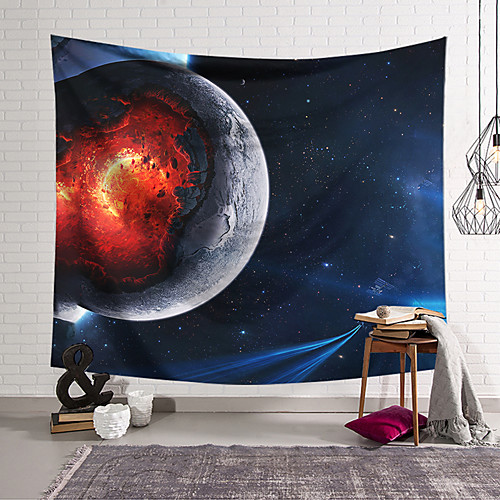

Wall Tapestry Art Decor Blanket Curtain Hanging Home Bedroom Living Room Decoration Polyester Planet Starry Sky