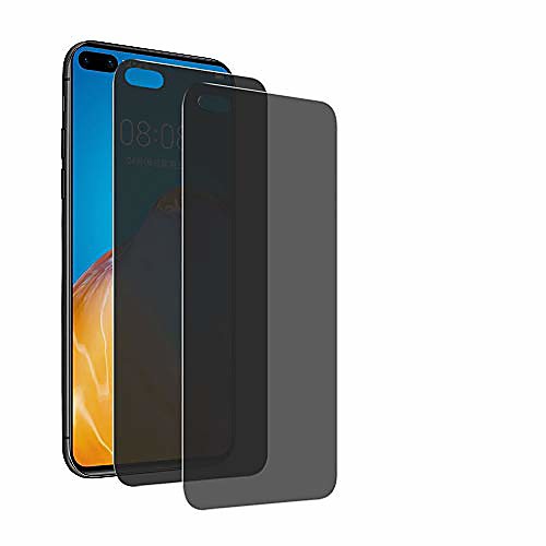 

privacy screen tempered glass for huawei p40 pro , [2 pieces] anti spy screen protector for huawei p40 pro , e-lush privacy protective film 9h hardness tempered glass film bubble free privacy screen