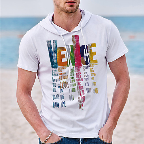 

Men's Unisex Tee T shirt Shirt Hot Stamping Graphic Prints Letter Plus Size Short Sleeve Casual Tops Cotton Basic Designer Big and Tall White