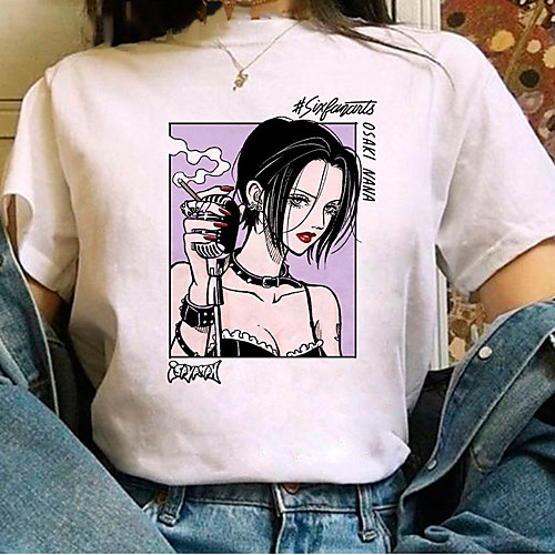 

Inspired by NANA Cosplay Anime Cartoon Polyester / Cotton Blend Print Harajuku Graphic Kawaii T-shirt For Women's / Men's