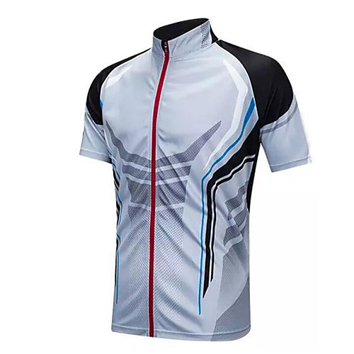 

CAWANFLY Men's Fishing Shirt Outdoor Quick Dry Waterproof Zipper Lightweight Breathable Sweat wicking Top Summer Athleisure Fishing Camping & Hiking Silver / Black / Micro-elastic / Stain Resistant
