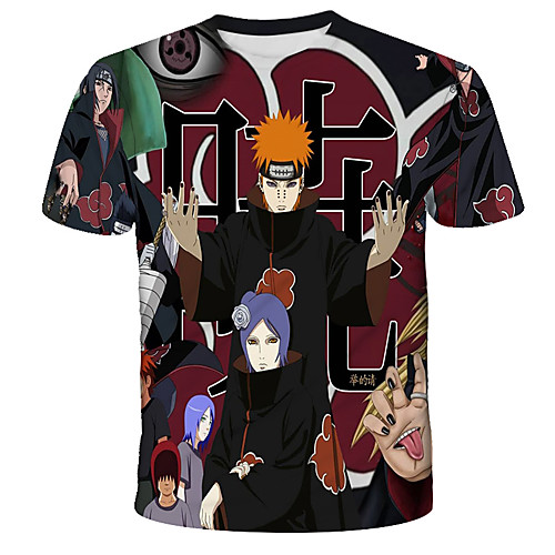 

Inspired by Naruto Anime Cartoon 100% Polyester 3D 3D Harajuku Graphic T-shirt For Women's / Men's