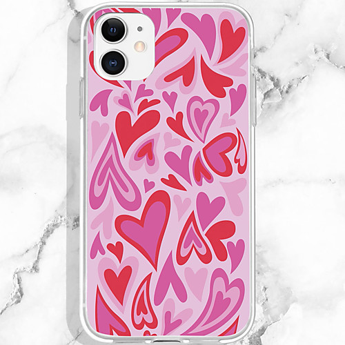 

Phone Case For Apple Back Cover iPhone 12 Pro Max 11 SE 2020 X XR XS Max 8 7 Shockproof Dustproof Heart TPU