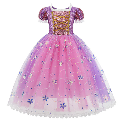 

Princess Sofia Cosplay Costume Costume Girls' Movie Cosplay Vintage Halloween Purple Dress Christmas Halloween Children's Day Polyester / Cotton