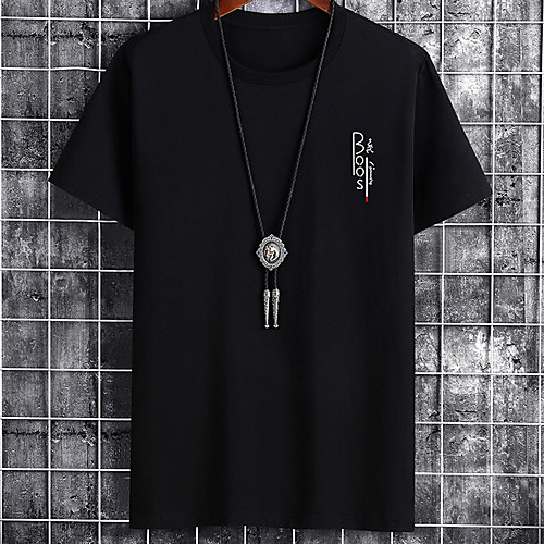 

Men's Unisex Tee T shirt Hot Stamping Graphic Prints Letter Zero two Print Short Sleeve Casual Tops Cotton Basic Designer Big and Tall Round Neck Gray