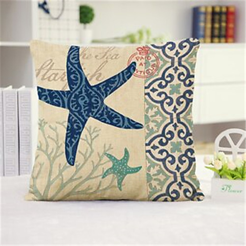 

Sea Double Side Cushion Cover 1PC Soft Decorative Square Throw Pillow Cover Cushion Case Pillowcase for Bedroom Livingroom Superior Quality Machine Washable Outdoor Cushion for Sofa Couch Bed Chair