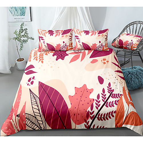 

Duvet Cover Sets 3 Piece Rayon / Polyester 3D Rainbow Reactive Print Bohemian Style