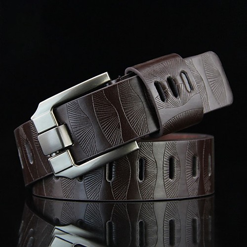 

Men's Wide Belt Office / Career Daily Wear As the Picture Belt Solid Color