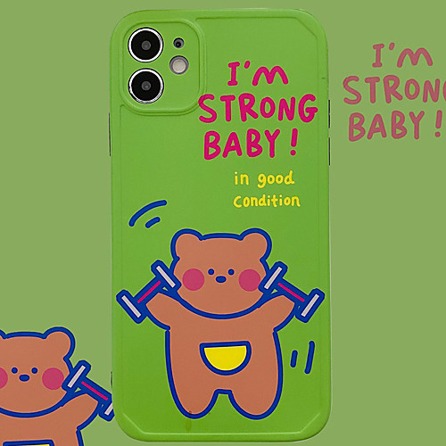 

Phone Case For Apple Back Cover iPhone 12 Pro Max 11 SE 2020 X XR XS Max 8 7 Shockproof Dustproof Cartoon Geometric Pattern Animal TPU
