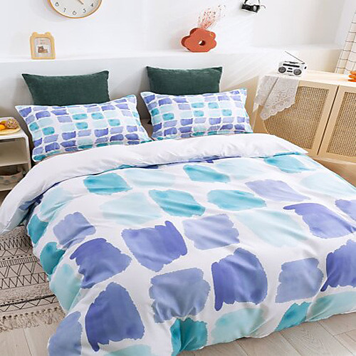 

3-Piece Duvet Cover Set Hotel Bedding Sets Comforter Cover with Soft Lightweight Microfiber Include 1 Duvet Cover 2 Pillowcases for Double/Queen/King(1 Pillowcase for Twin/Single)